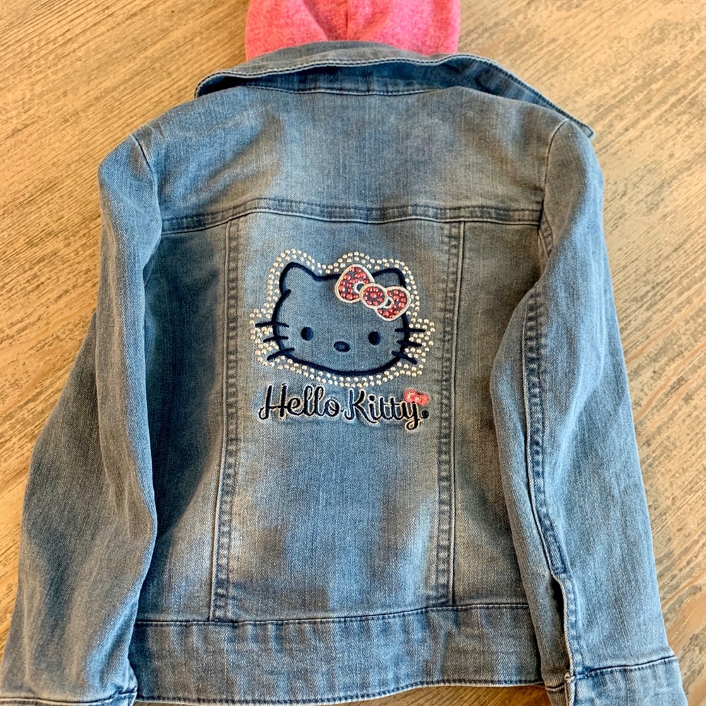Rhinestone Hello Kitty Jean Jacket